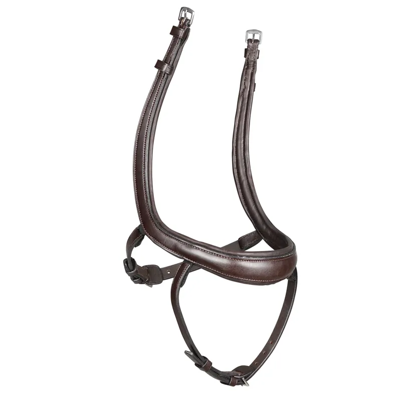 Shires Velociti Lusso Ergonomic Curved Flash Noseband - Havana